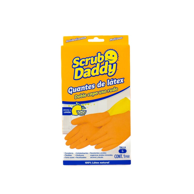 Scrub Daddy Lemon Scented Latex Gloves - Image 3