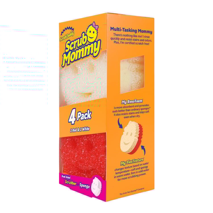 Scrub Mommy 4 Count C Red And White - Image 2