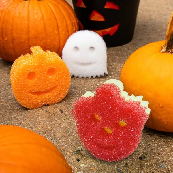 Scrub Daddy 2025 Halloween Shapes With Mommy Pumpkin C Mommy Clown And Daddy Ghost C Limited Edition