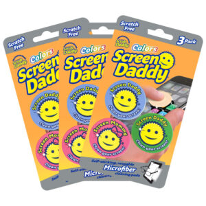 Scrub Daddy Screen Daddy 3 Count Bundle (3 Packages Of 3 Screen Daddys)
